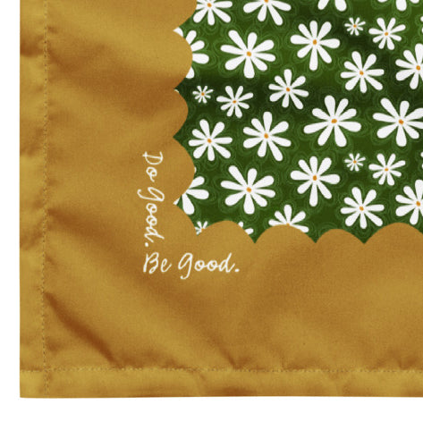 This is a close-up image showing the text in the corner which says "Do good. Be Good".