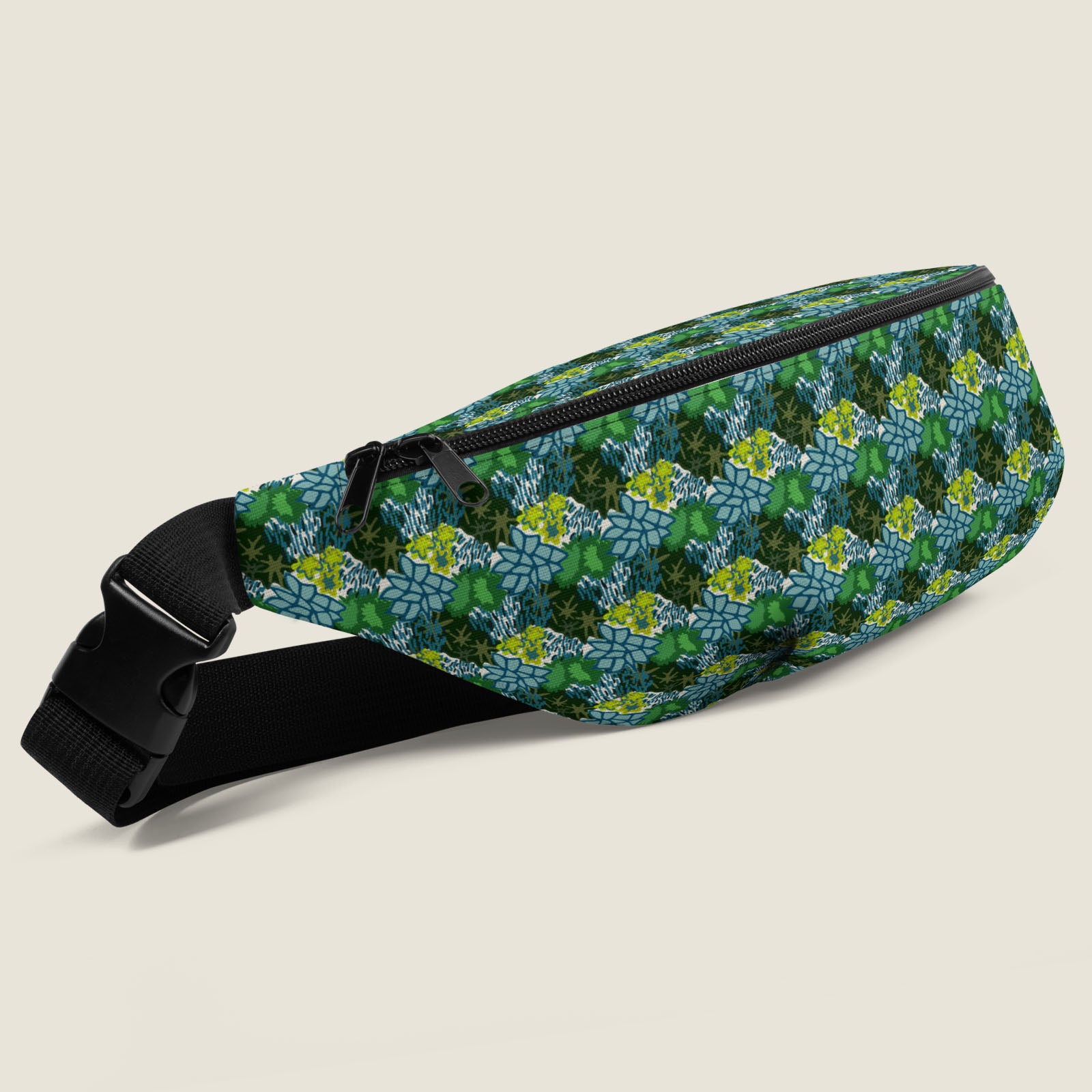 posh gear Green Moss Hip Pack | Hiking Sling Bag