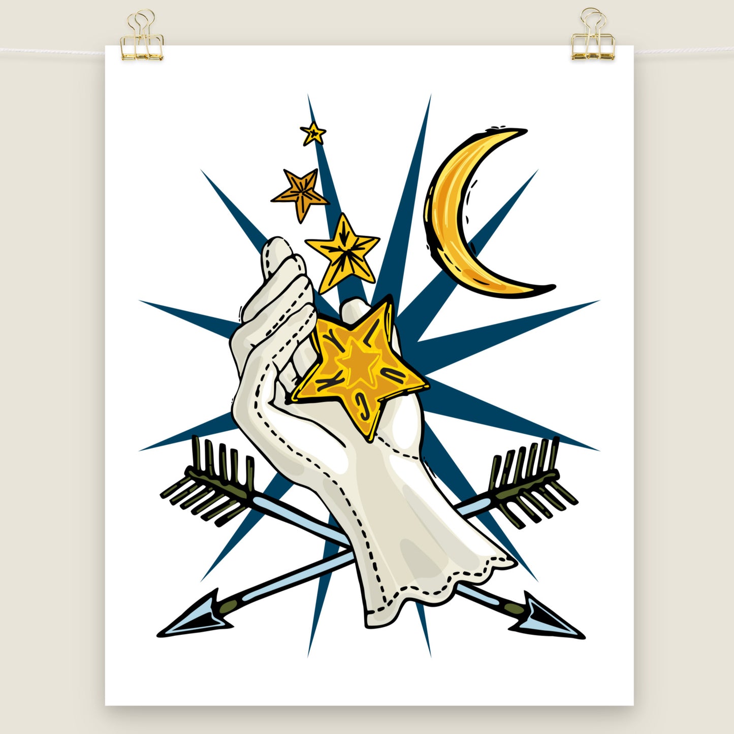 Lucky Star Giver art print.