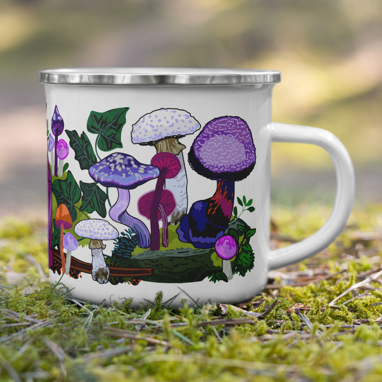 Mystic Meadow Enamel Camp Mug