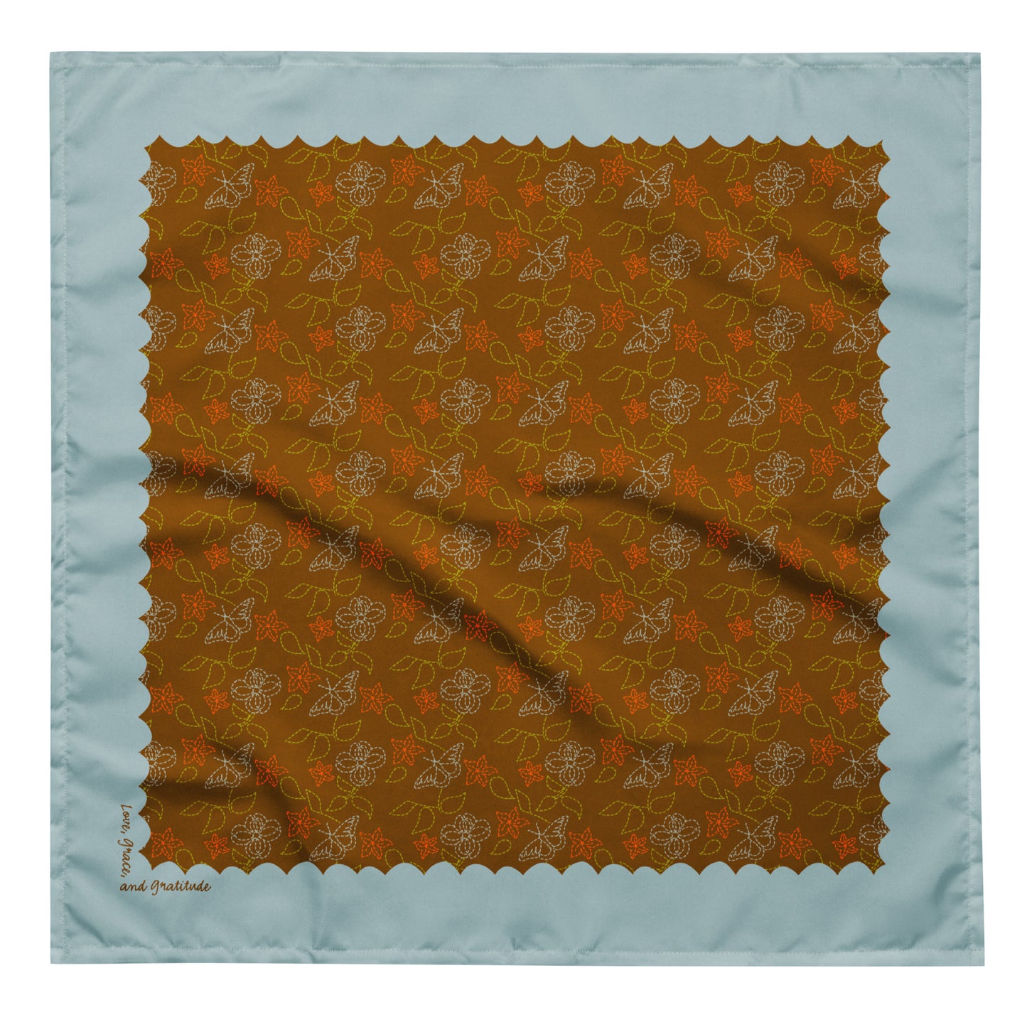 Cowgirl Stitches Bandana Scarf | Hiking Outfit | Head Wrap | Hiking Gear | How to Wear a Bandana | Large Size