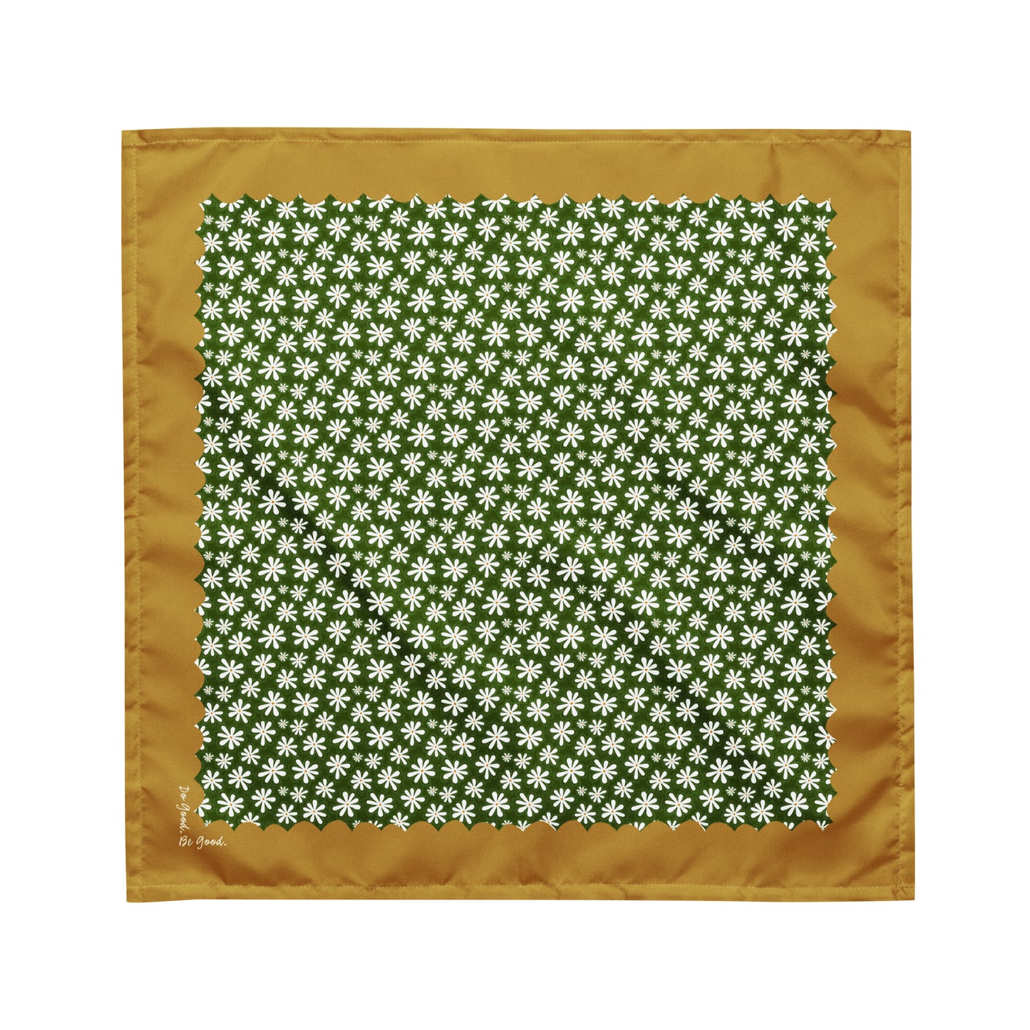 Daisy Wildflower Bandana Scarf | Hiking Outfit | Head Wrap | Hiking Gear | How to Wear a Bandana | Medium Size