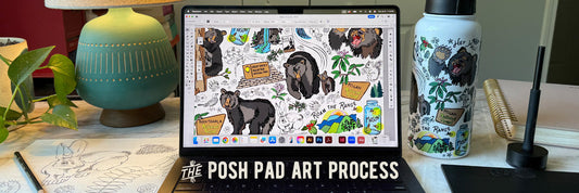 Photo of my desk set up where I make the pencil sketches and turn them into illustrations.