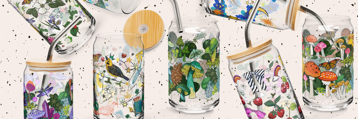 Can-shaped Glass Drinkware