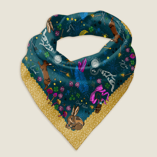 The Orion bandana on an ivory background.