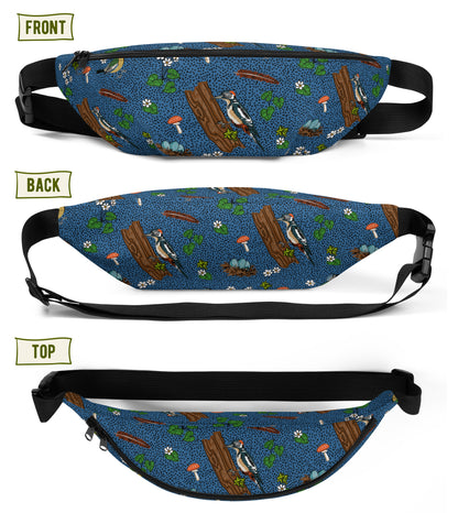 Image of the pack from different angles showing the front, back, and top.