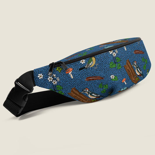Bird and mushroom pack on an ivory background.