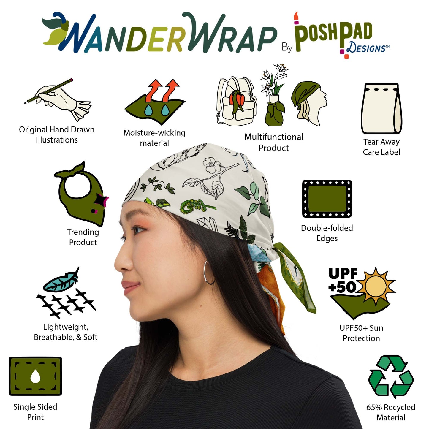 Born to Roam WanderWrap™ Bandana