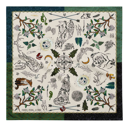 Fierce, Feral, and Free WanderWrap™ Bandana