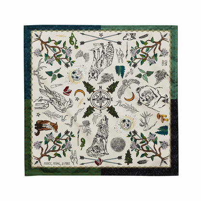 Fierce, Feral, and Free WanderWrap™ Bandana
