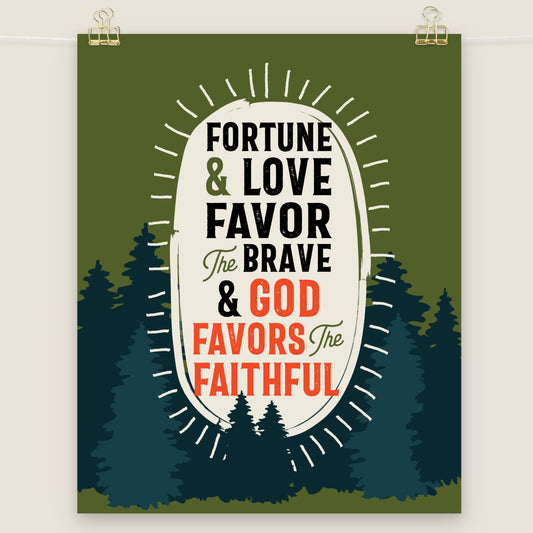 Fortune, Love, and Favor Wander Walls Art Print Poster
