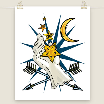 Lucky Star Giver art print.