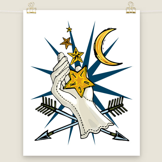 Lucky Star Giver art print.