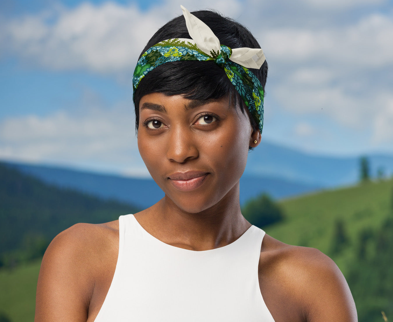 Adventure Bandana: Green Moss Print – Posh Pad Designs
