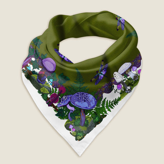 Mystic Meadow Mushrooms WanderWrap™ Bandana