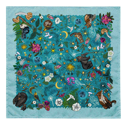 Ursa Major & Minor Stars Bandana Scarf in the large size which is 25x25 inches square.