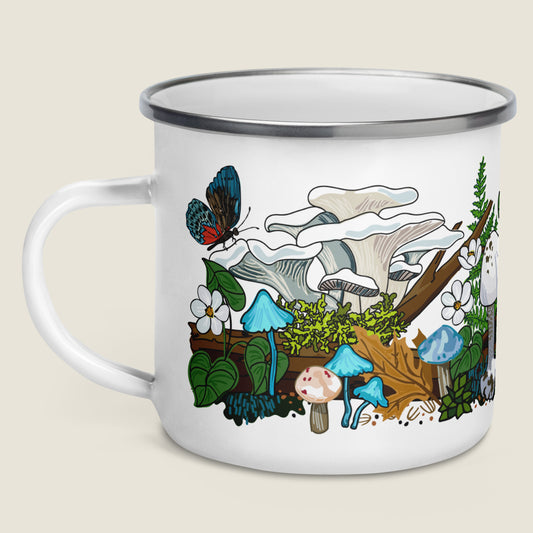 Mushroom Enchantment Enamel Camp Mug